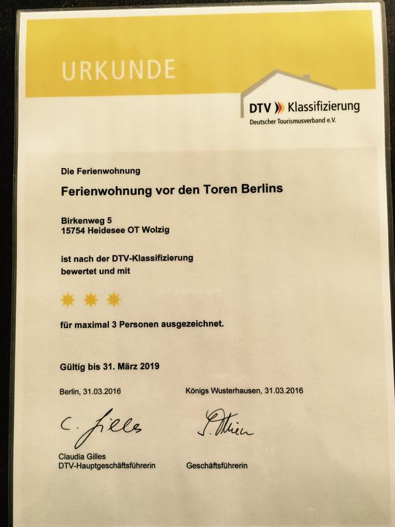 Ferienwohnung Vor Den Toren Berlins Heidesee Buitenkant foto